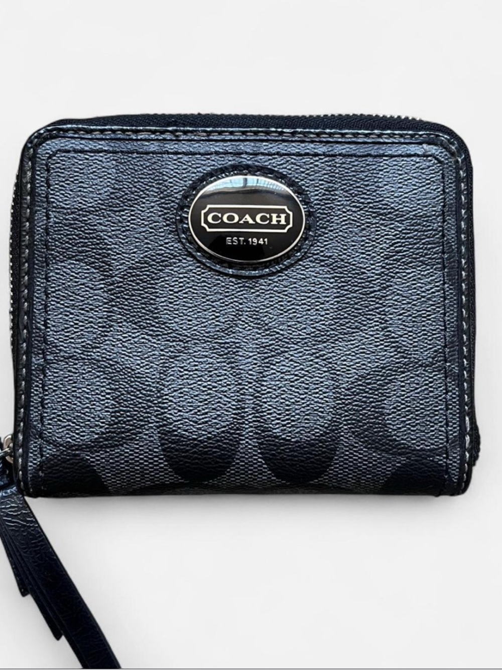Y2k Coach logo patterned wallet/cardholder